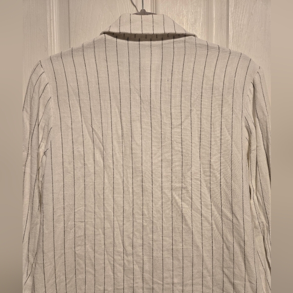 NWT Nia Felix Two-Botton Color Black/White Striped Blazer Size M - Picture 10 of 14